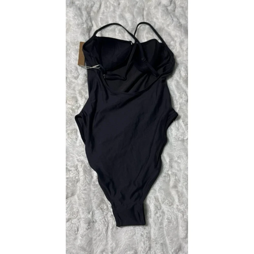 Skims Recycled Swim Cami One Piece Onyx